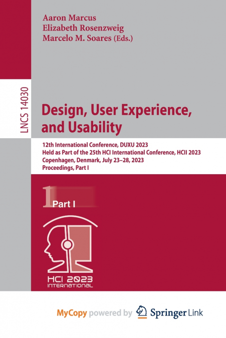 Design, User Experience, and Usability