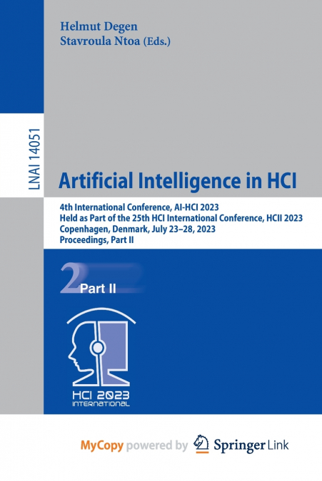 Artificial Intelligence in HCI