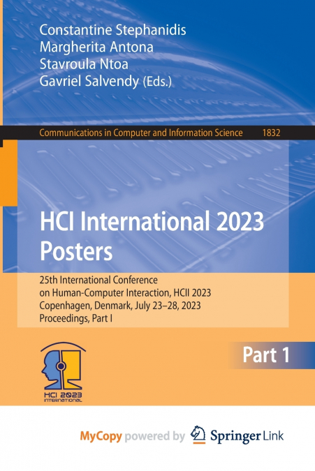 HCI International 2023 Posters