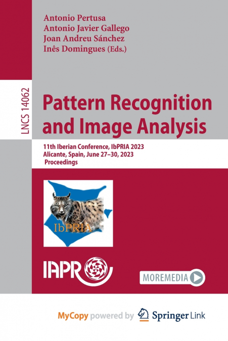 Pattern Recognition and Image Analysis