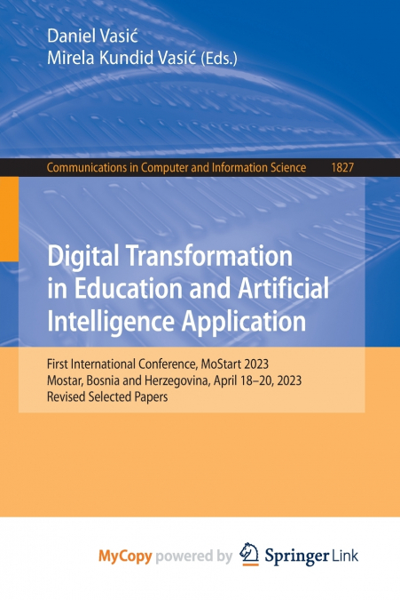 Digital Transformation in Education and Artificial Intelligence Application
