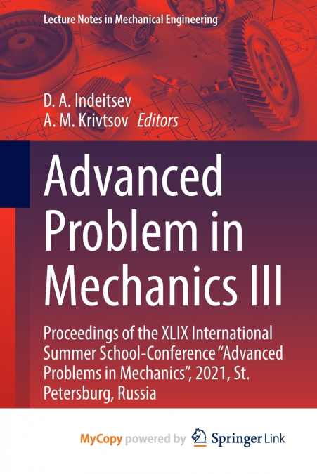 Advanced Problem in Mechanics III