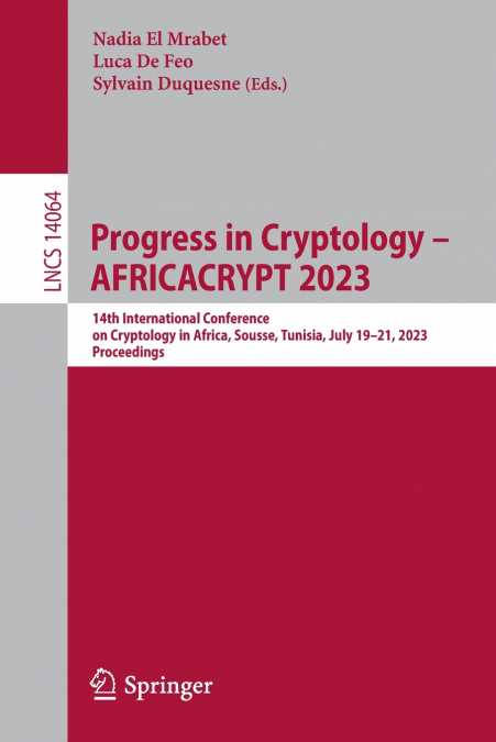 Progress in Cryptology - AFRICACRYPT 2023