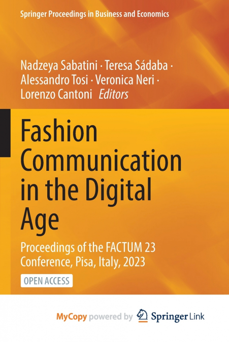 Fashion Communication in the Digital Age