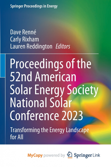 Proceedings of the 52nd American Solar Energy Society National Solar Conference 2023