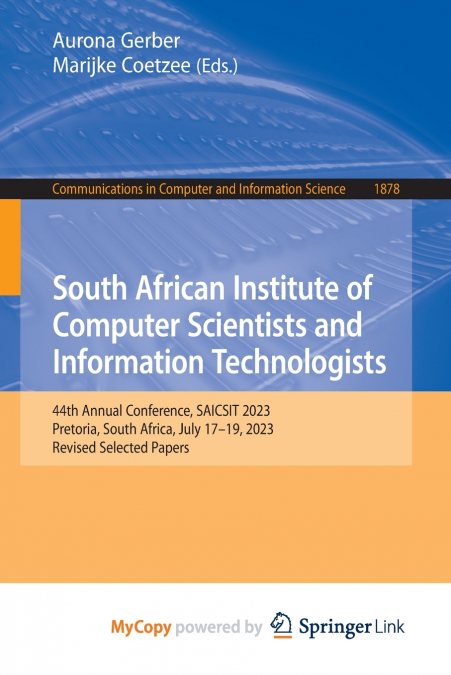 South African Institute of Computer Scientists and Information Technologists