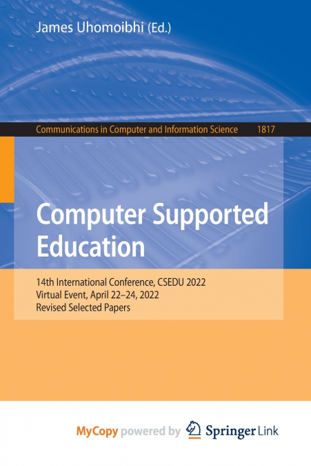 Computer Supported Education