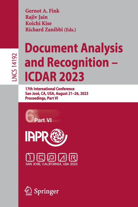 Document Analysis and Recognition - ICDAR 2023