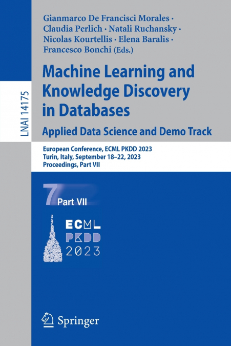 Machine Learning and Knowledge Discovery in Databases