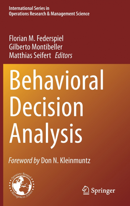 Behavioral Decision Analysis