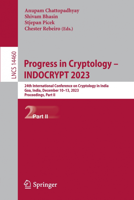 Progress in Cryptology - INDOCRYPT 2023