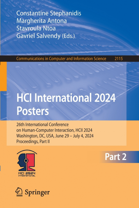 HCI International 2024 Posters