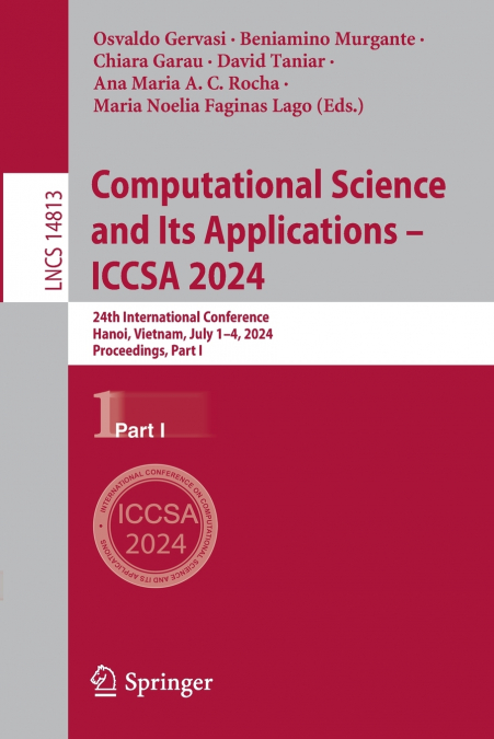 Computational Science and Its Applications - ICCSA 2024