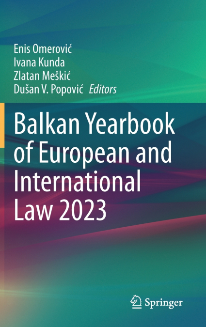 Balkan Yearbook of European and International Law 2023