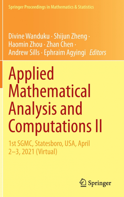 Applied Mathematical Analysis and Computations II
