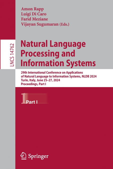 Natural Language Processing and Information Systems