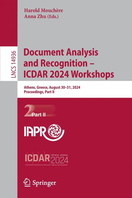 Document Analysis and Recognition - ICDAR 2024 Workshops