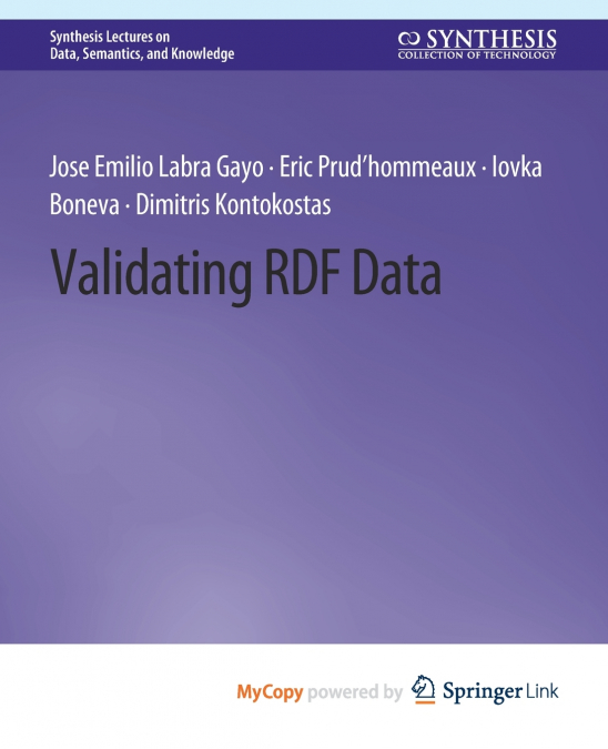 Validating RDF Data