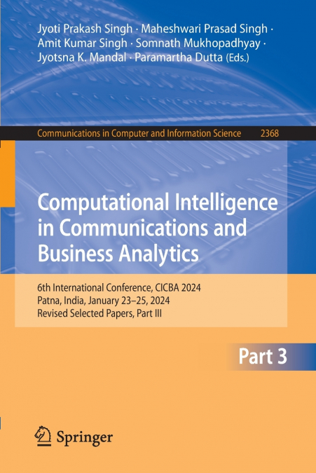 Computational Intelligence in Communications and Business Analytics