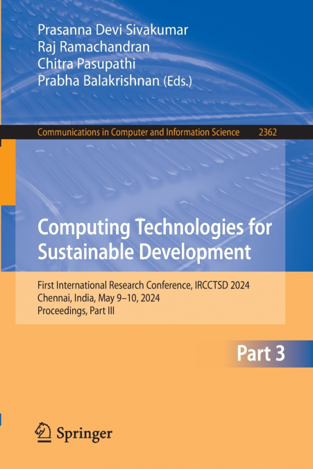 Computing Technologies for Sustainable Development