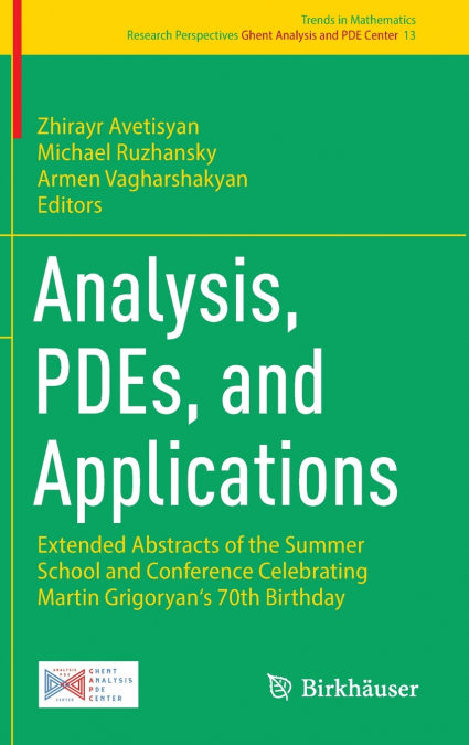 Analysis, PDEs, and Applications