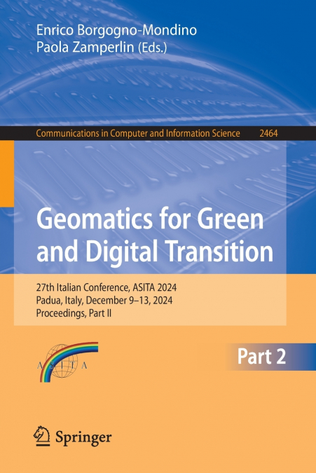 Geomatics for Green and Digital Transition