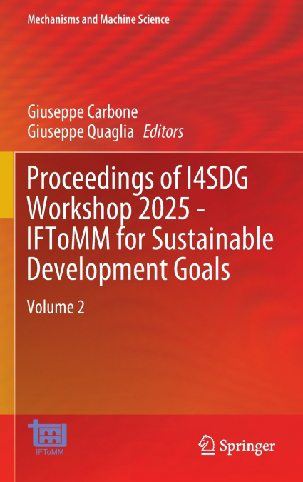 Proceedings of I4SDG Workshop 2025 - IFToMM for Sustainable Development Goals