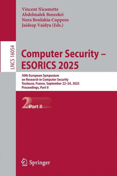 Computer Security - ESORICS 2025