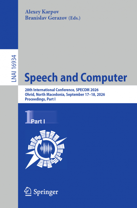 Speech and Computer