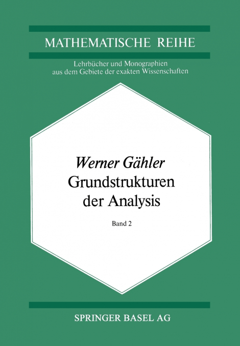 Grundstrukturen Der Analysis II