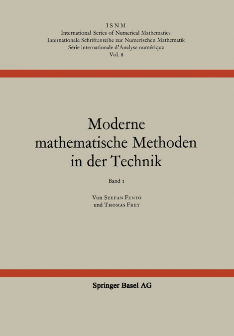 Moderne Mathematische Methoden in Der Technik