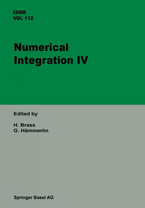 Numerical Integration IV