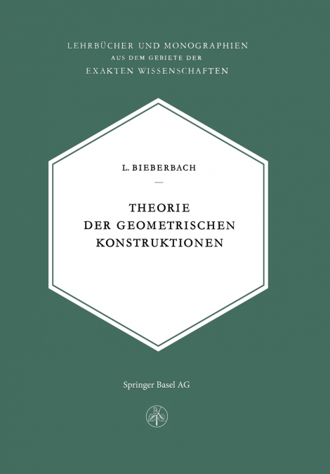 Theorie der Geometrischen Konstruktionen