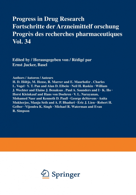 Progress in Drug Research / Fortschritte der Arzneimittelforschung / Progrès des recherches pharmaceutiques