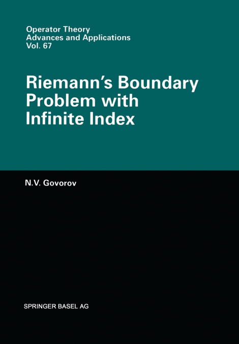 Riemann’s Boundary Problem with Infinite Index