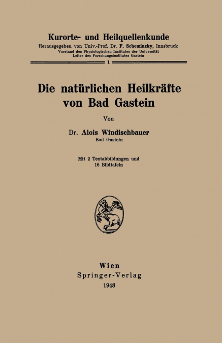 Kurorte- Und Heilquellenkunde