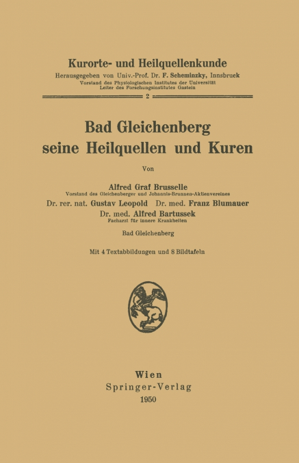 Kurorte- Und Heilquellenkunde