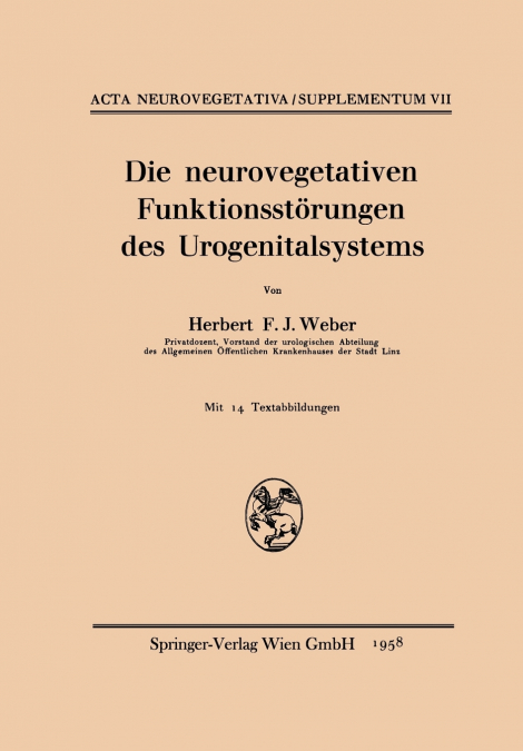 Die Neurovegetativen Funktionsstorungen Des Urogenitalsystems