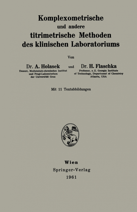 Komplexometrische und andere titrimetrische Methoden des klinischen Laboratoriums