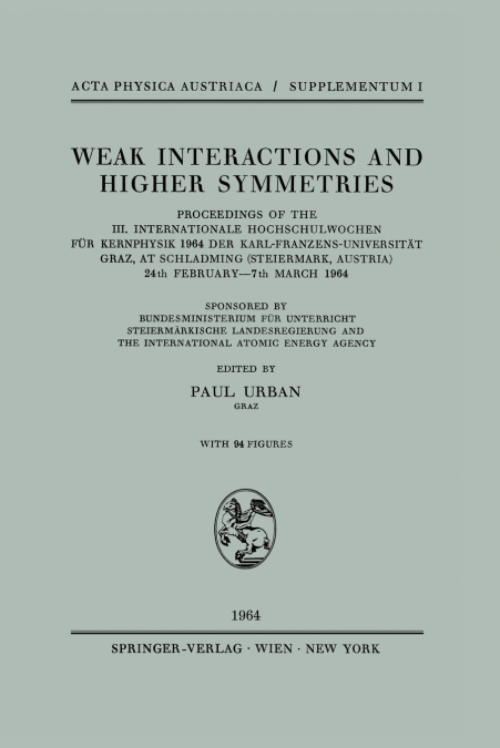Weak Interactions and Higher Symmetries