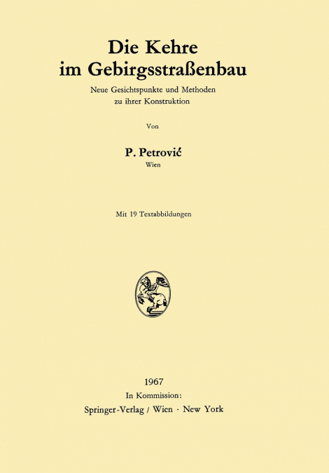 Die Kehre Im Gebirgsstrassenbau