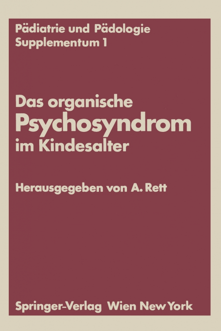 Das organische Psychosyndrom im Kindesalter