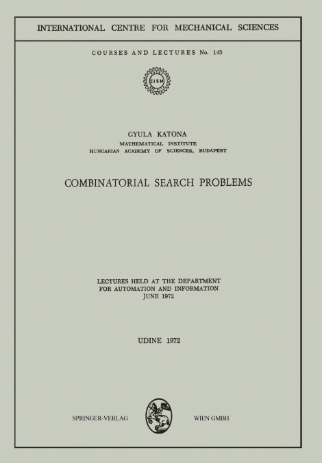 Combinatorial Search Problems