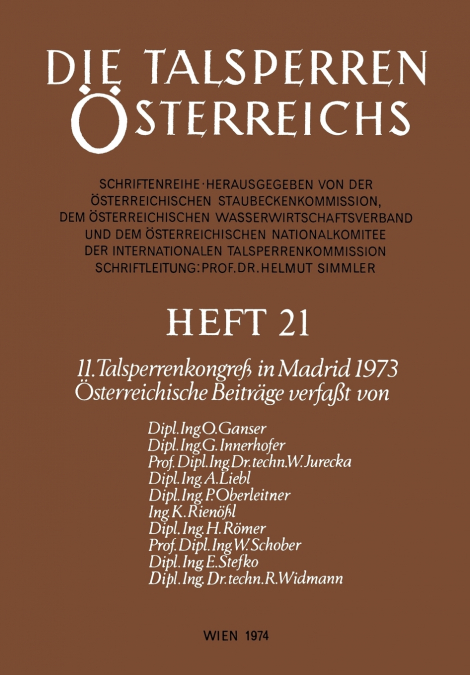 Die Talsperren Osterreichs