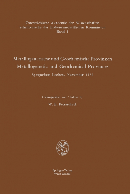 Metallogenetische und Geochemische Provinzen / Metallogenetic and Geochemical Provinces