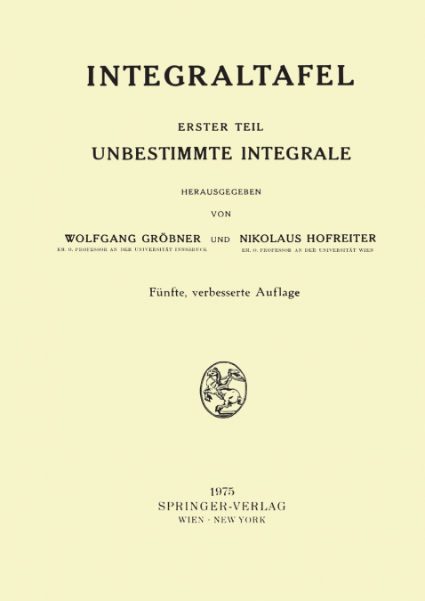 Integraltafel