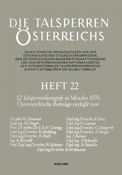 12. Talsperrenkongreß in Mexiko 1976