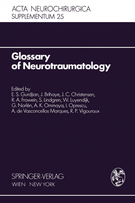 Glossary of Neurotraumatology