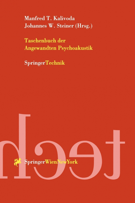 Taschenbuch der Angewandten Psychoakustik