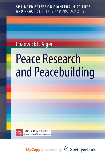 Peace Research and Peacebuilding